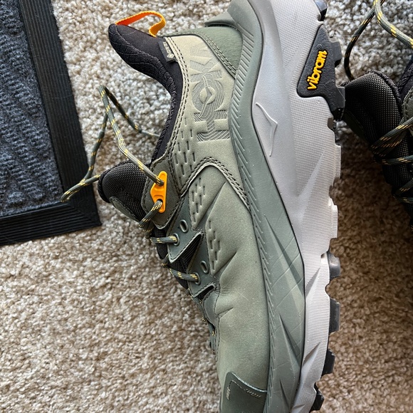 Hoka Men Kaha 2 low GTX Thyme/Radiant Yellow Vibram GORE-tex Size 9 - Picture 12 of 12